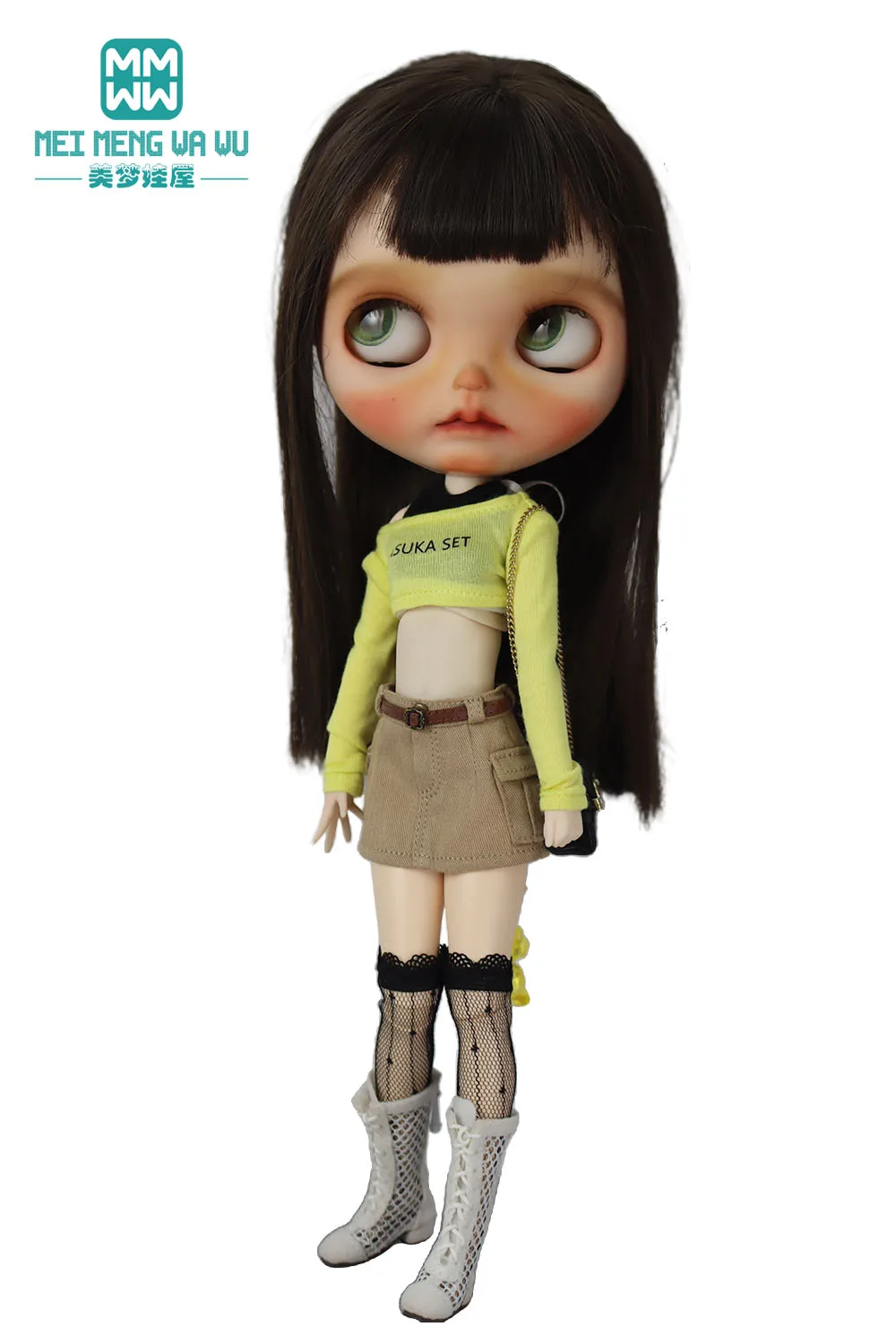 30cm Blyth Azone OB22 OB24 Doll Clothes Fashion T-shirts, Camisoles, Miniskirts Toys Gift