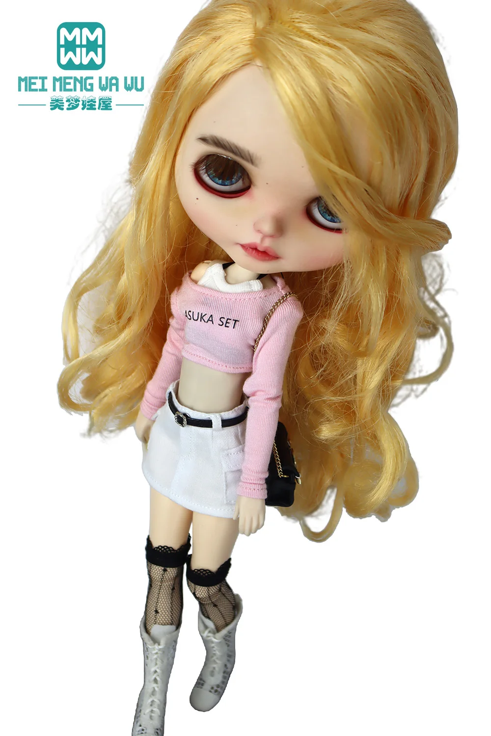 30cm Blyth Azone OB22 OB24 Doll Clothes Fashion T-shirts, Camisoles, Miniskirts Toys Gift