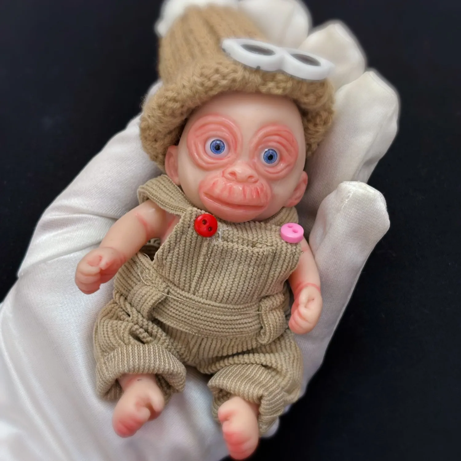 6 Inch Full Solid Silicone Monkey Reborn Doll Handmade Reborn Baby With Clothes Reborn Doll Kits Boneca De Silicon