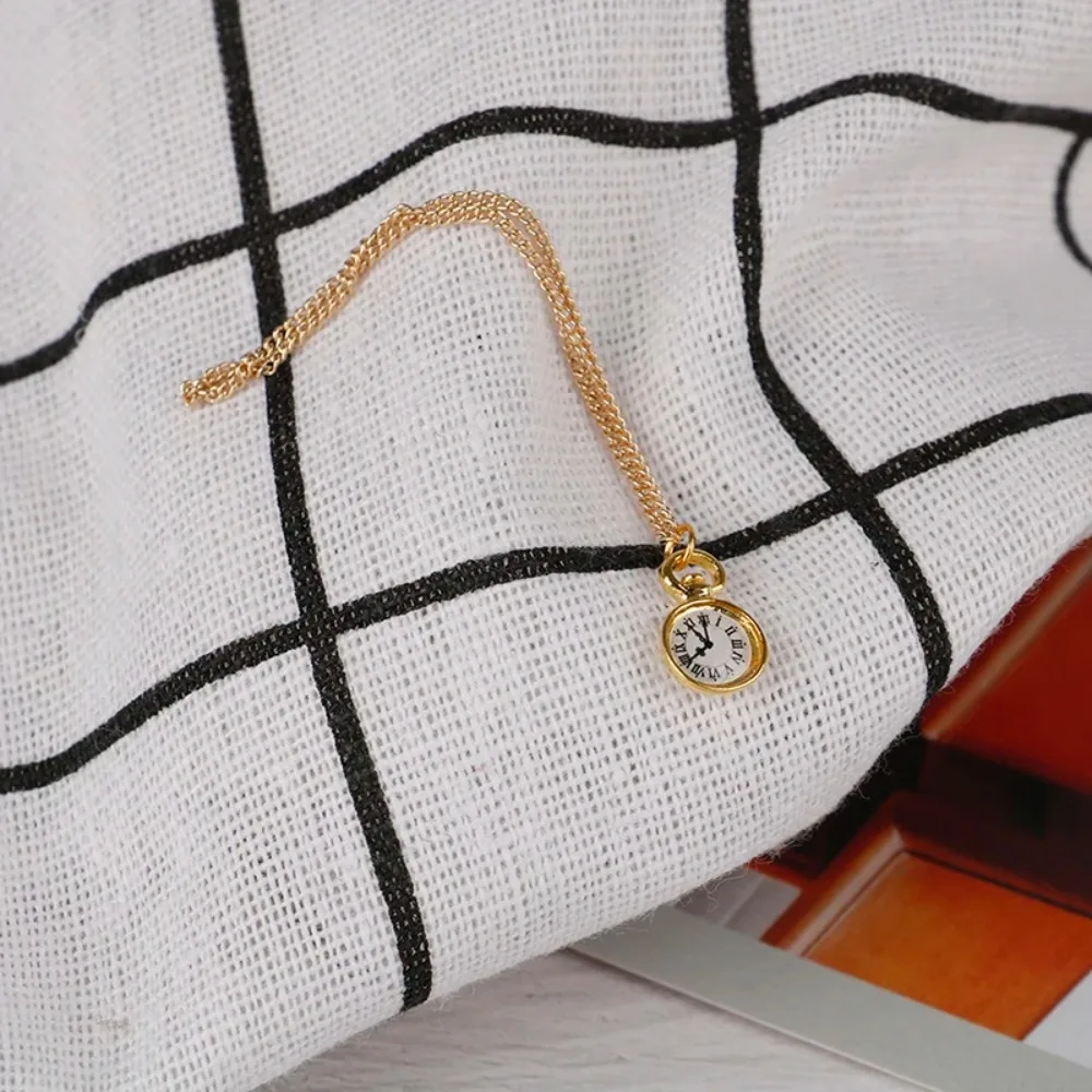 1Pc ob11 Miniature Toy Mini Necklace Pocket Watch for Doll 1/6 Figure Doll Accessories Dollhouse Decoration