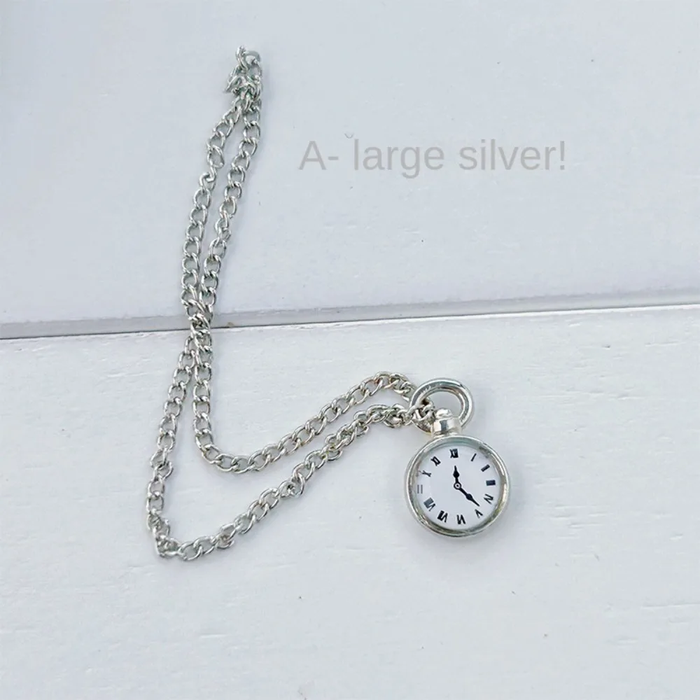 1Pc ob11 Miniature Toy Mini Necklace Pocket Watch for Doll 1/6 Figure Doll Accessories Dollhouse Decoration