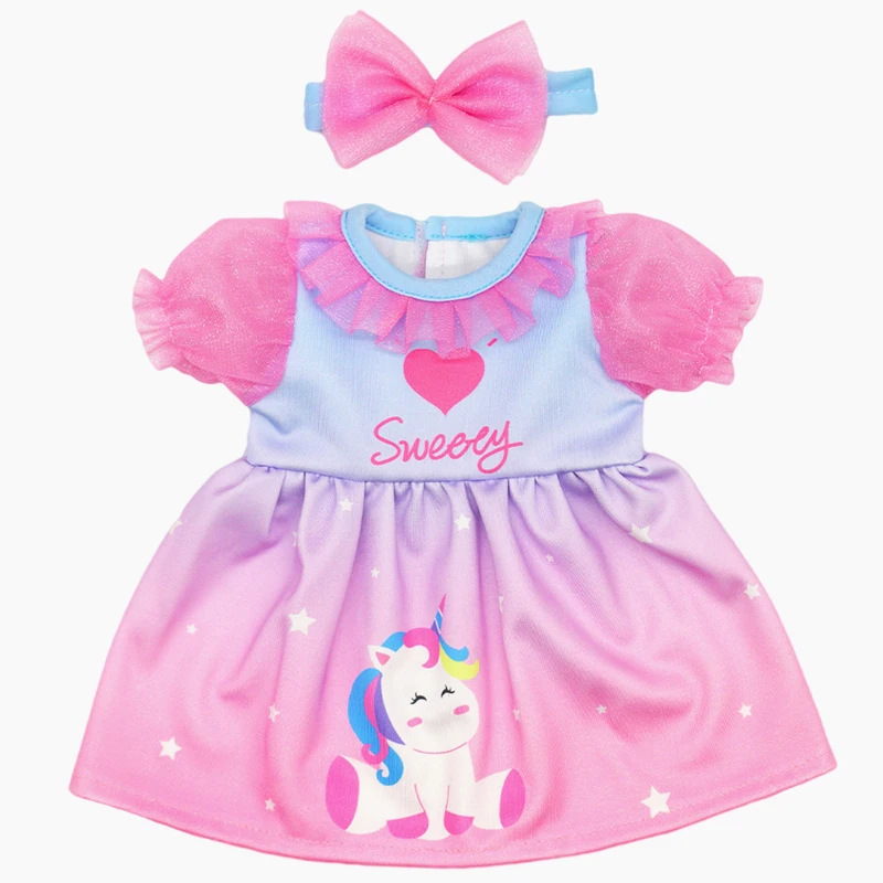 Winter Hoody Coat And Flower Strap Dress Pants Outfit for 43cm 18-Inch AG Girl Dolls Baby Doll Clothes Set