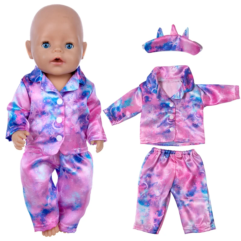 Winter Hoody Coat And Flower Strap Dress Pants Outfit for 43cm 18-Inch AG Girl Dolls Baby Doll Clothes Set