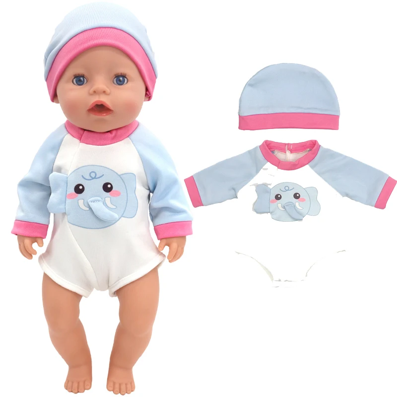 Winter Hoody Coat And Flower Strap Dress Pants Outfit for 43cm 18-Inch AG Girl Dolls Baby Doll Clothes Set