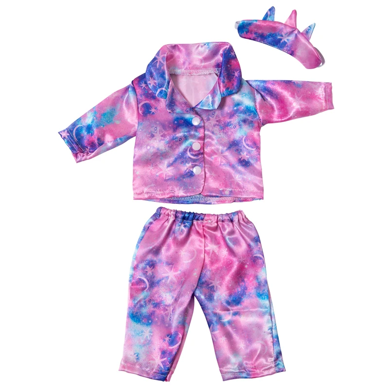 Winter Hoody Coat And Flower Strap Dress Pants Outfit for 43cm 18-Inch AG Girl Dolls Baby Doll Clothes Set