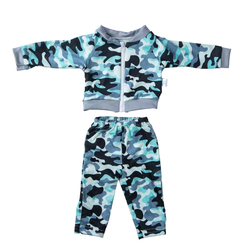 Winter Hoody Coat And Flower Strap Dress Pants Outfit for 43cm 18-Inch AG Girl Dolls Baby Doll Clothes Set
