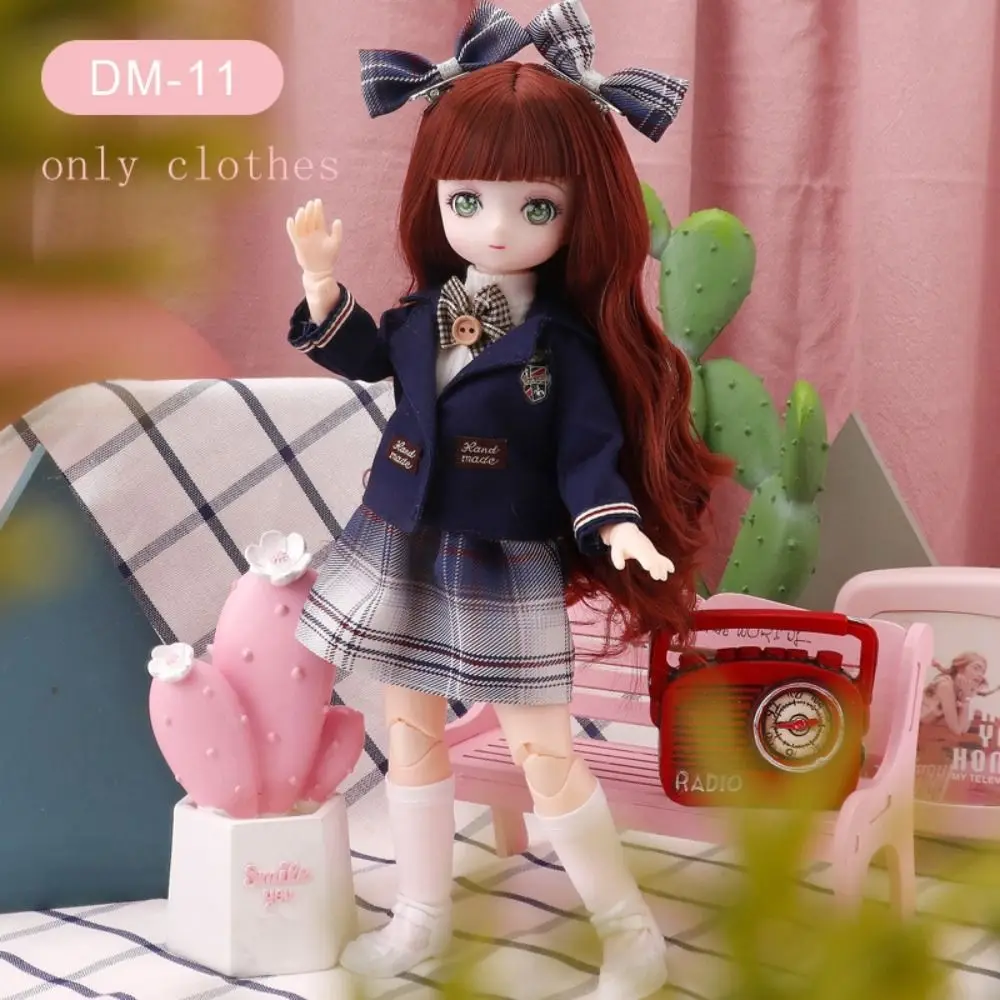 Skirt 30cm BJD Doll Clothes Colorful Kawaii 1/6 Bjd Doll Clothes Cute 3D Simulated Eye 11 Inch BJD Dolls Dress 11 Inch Doll