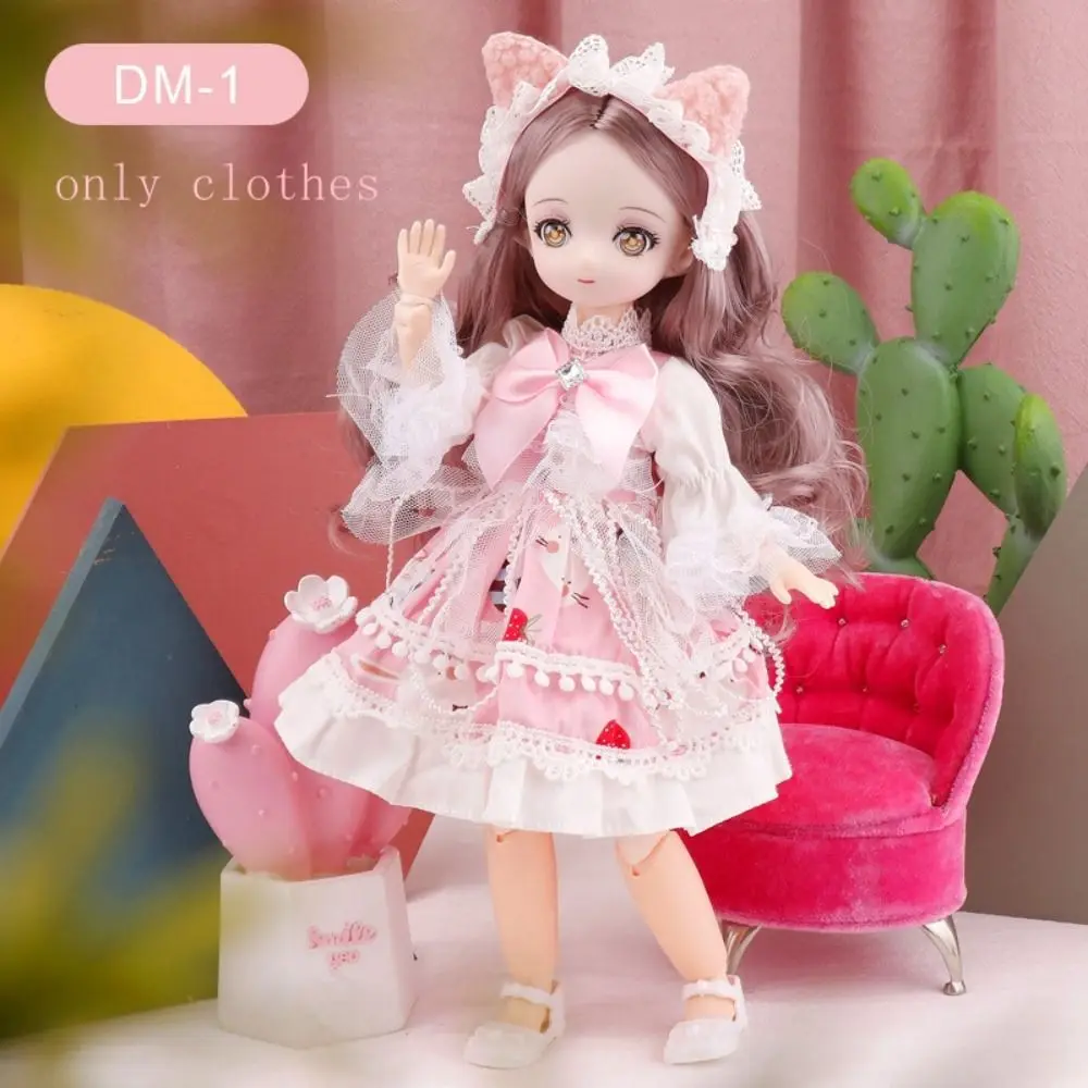 Skirt 30cm BJD Doll Clothes Colorful Kawaii 1/6 Bjd Doll Clothes Cute 3D Simulated Eye 11 Inch BJD Dolls Dress 11 Inch Doll