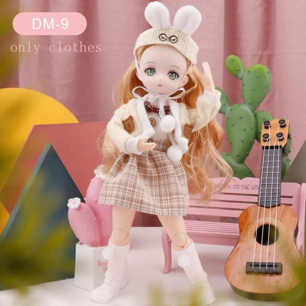 Skirt 30cm BJD Doll Clothes Colorful Kawaii 1/6 Bjd Doll Clothes Cute 3D Simulated Eye 11 Inch BJD Dolls Dress 11 Inch Doll