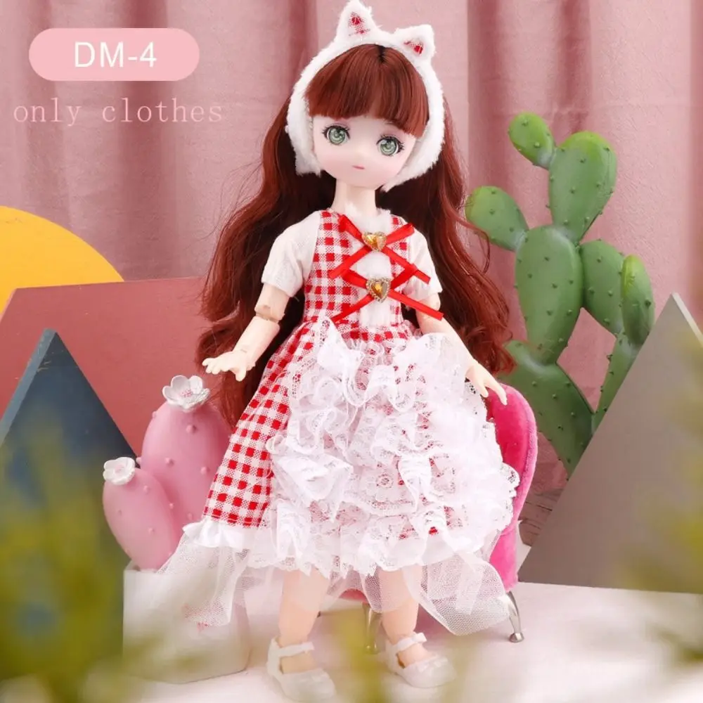 Skirt 30cm BJD Doll Clothes Colorful Kawaii 1/6 Bjd Doll Clothes Cute 3D Simulated Eye 11 Inch BJD Dolls Dress 11 Inch Doll