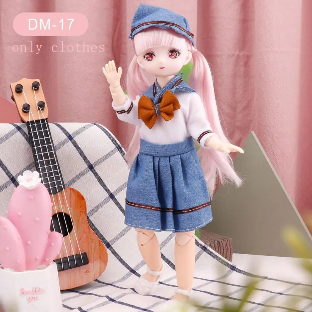Skirt 30cm BJD Doll Clothes Colorful Kawaii 1/6 Bjd Doll Clothes Cute 3D Simulated Eye 11 Inch BJD Dolls Dress 11 Inch Doll