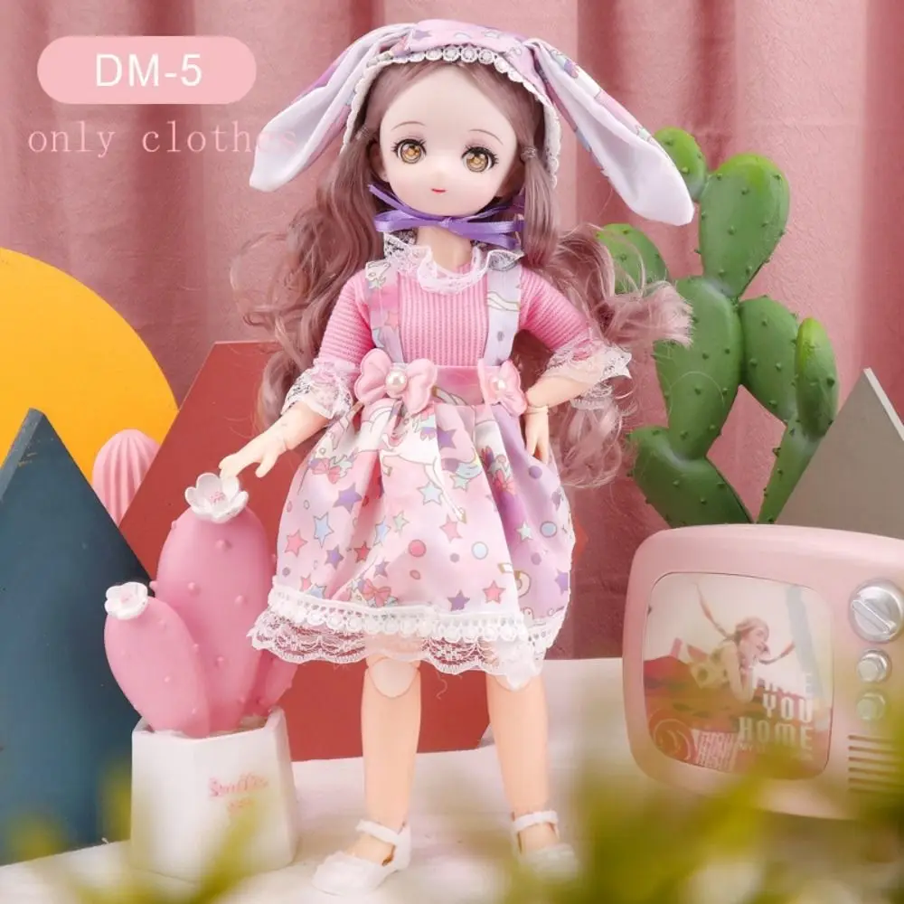 Skirt 30cm BJD Doll Clothes Colorful Kawaii 1/6 Bjd Doll Clothes Cute 3D Simulated Eye 11 Inch BJD Dolls Dress 11 Inch Doll