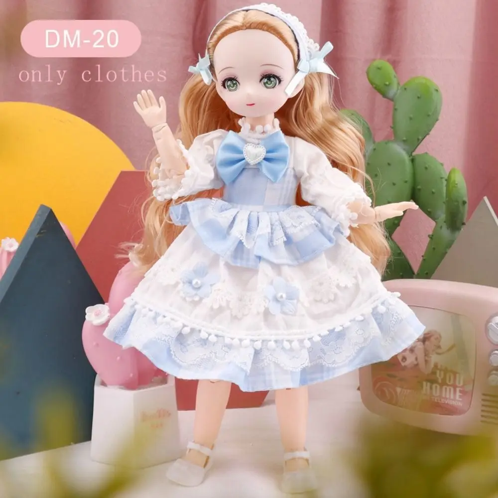 Skirt 30cm BJD Doll Clothes Colorful Kawaii 1/6 Bjd Doll Clothes Cute 3D Simulated Eye 11 Inch BJD Dolls Dress 11 Inch Doll
