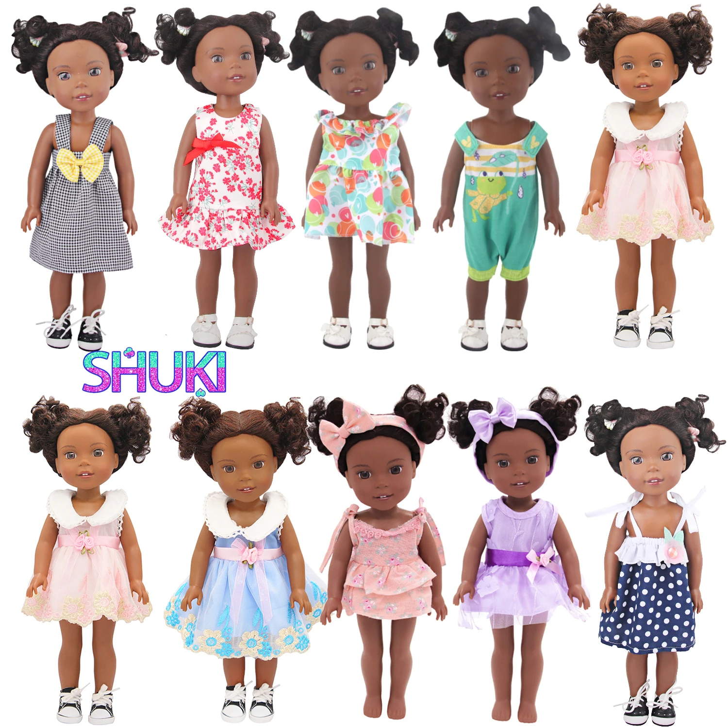 Newest Fashion 14 Inch Doll Skirt Clothes 31-35cm Bow-knot Flower Dress Fit Blyth Doll For 1/6 BJD SD Doll Accessories Panties