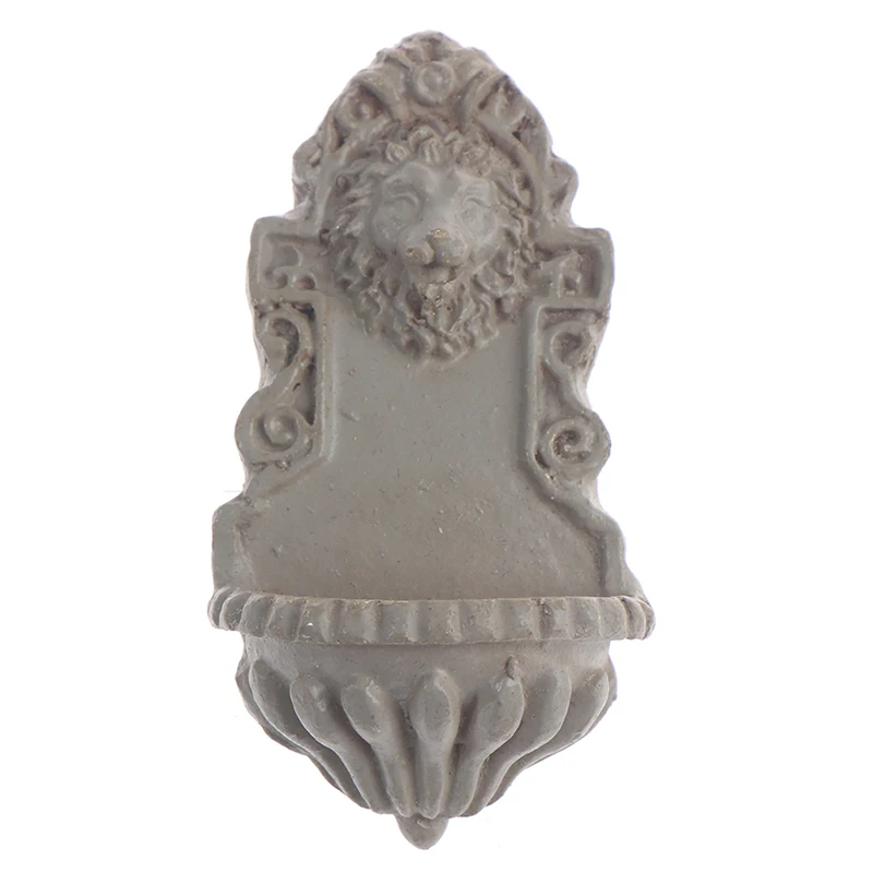 New Hot!1pc Dollhouse Miniature Garden Pool Mini Lion Head Wall Decor Pool Garden Decor Doll House Accessories Kid Toy Gifts