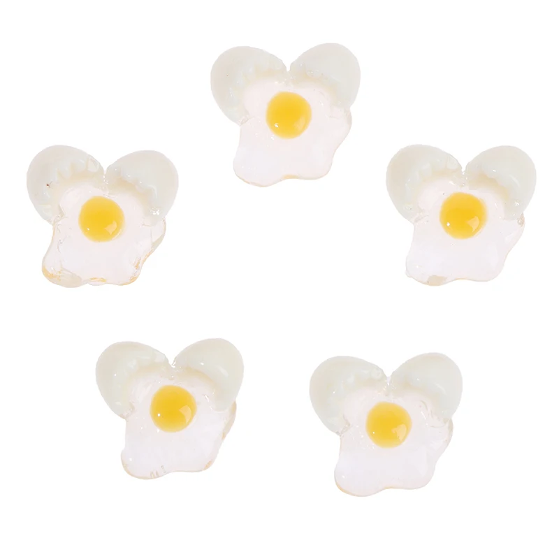 5pcs 1:12 Dollhouse Miniature Mini Broken Egg Model DIY Kitchen Toys Accessories