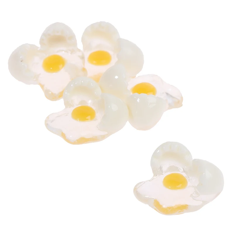 5pcs 1:12 Dollhouse Miniature Mini Broken Egg Model DIY Kitchen Toys Accessories