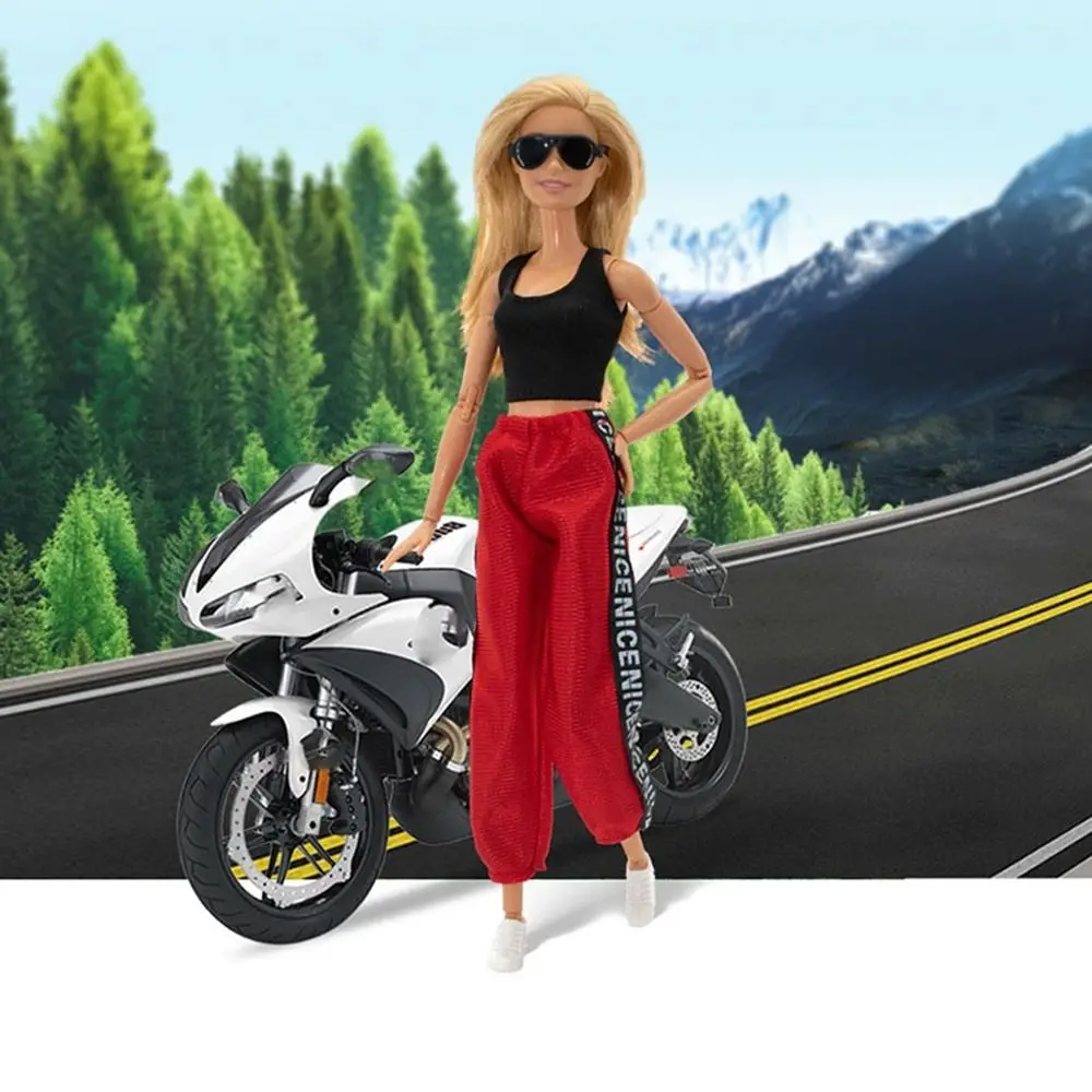 Fashion Female Doll Dress Casual Sport Pants Tank Top T-shirt Handmade Party Clothes For 30cm Doll Accessories Child Toys Gift
