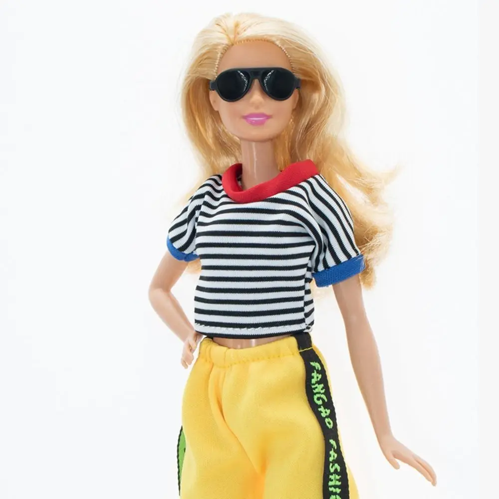 Fashion Female Doll Dress Casual Sport Pants Tank Top T-shirt Handmade Party Clothes For 30cm Doll Accessories Child Toys Gift