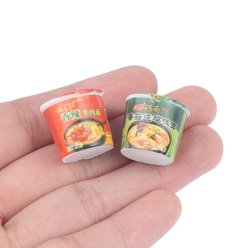 5Pcs 1/12 Dollhouse Miniature Instant Noodles Dollhouse Kitchen Pretend Food Toy