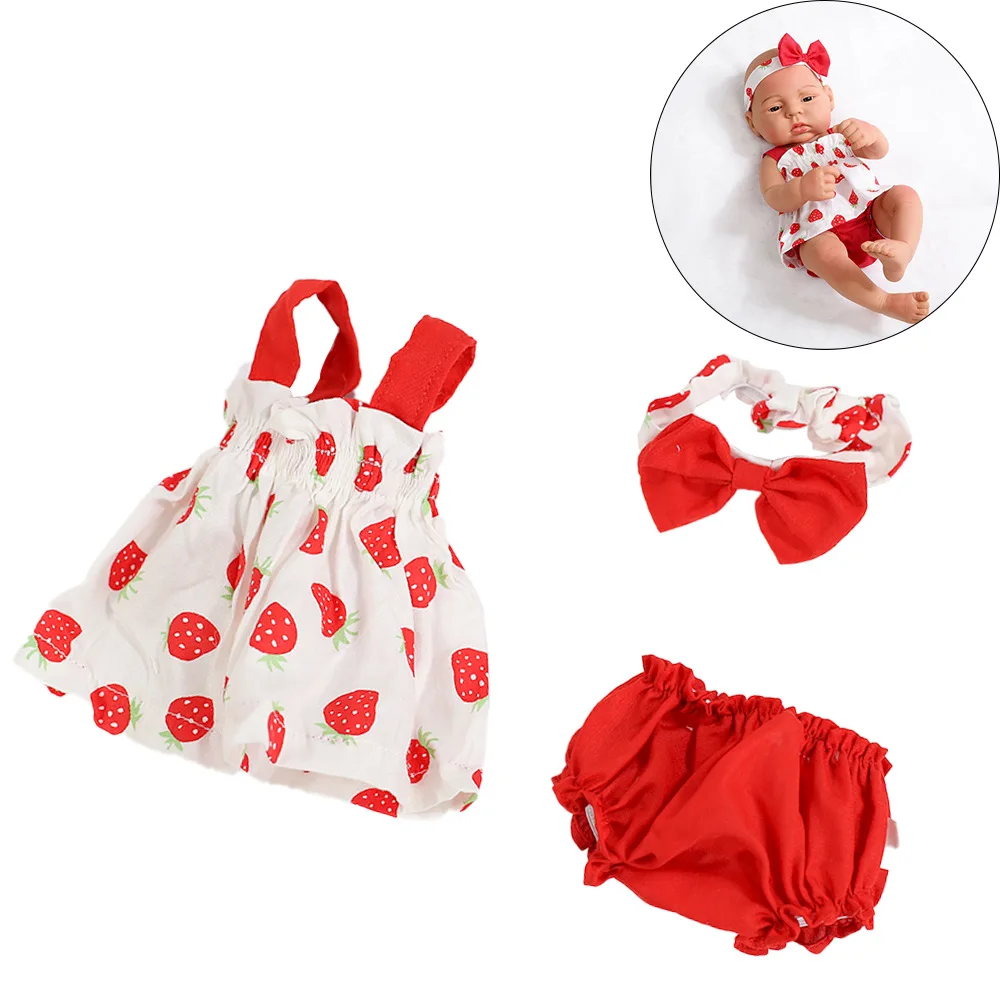 Doll Clothes for 16 Inch 40cm Reborn Baby Doll Sweater Clothes Dress Set for Baby New Born Doll Accessories Kids Gift Toys DIY