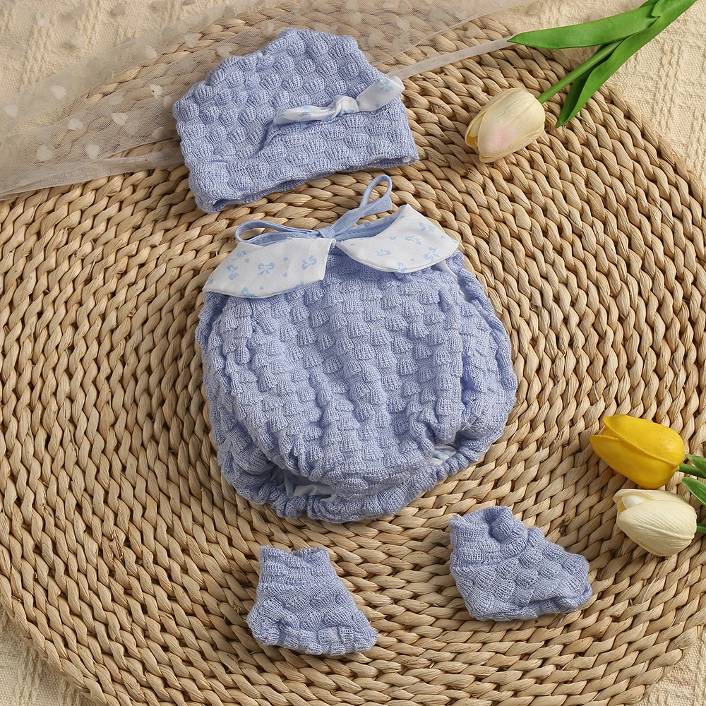 Doll Clothes for 16 Inch 40cm Reborn Baby Doll Sweater Clothes Dress Set for Baby New Born Doll Accessories Kids Gift Toys DIY