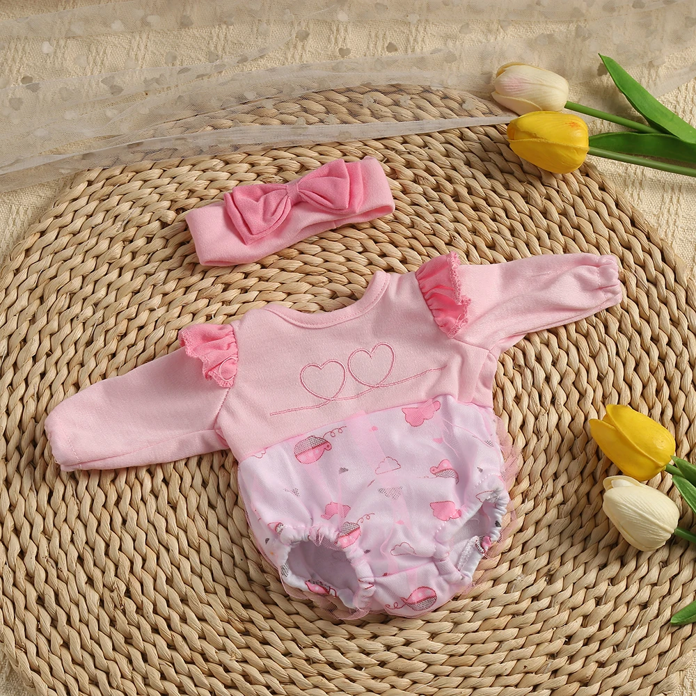 Doll Clothes for 16 Inch 40cm Reborn Baby Doll Sweater Clothes Dress Set for Baby New Born Doll Accessories Kids Gift Toys DIY