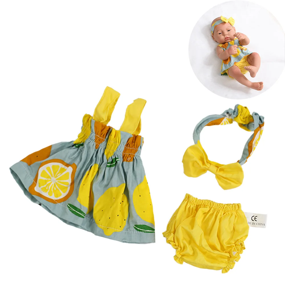 Doll Clothes for 16 Inch 40cm Reborn Baby Doll Sweater Clothes Dress Set for Baby New Born Doll Accessories Kids Gift Toys DIY