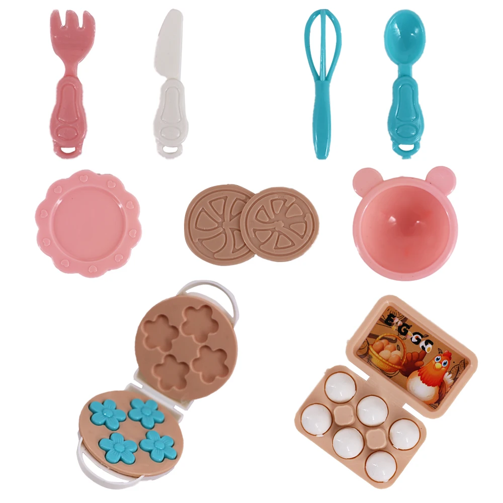 For 17CM Doll Accessories Apron Kitchenware Mini Food Cart Plates For Labubu Doll Cute Mini Pop Accessories,Festival Gifts Toys
