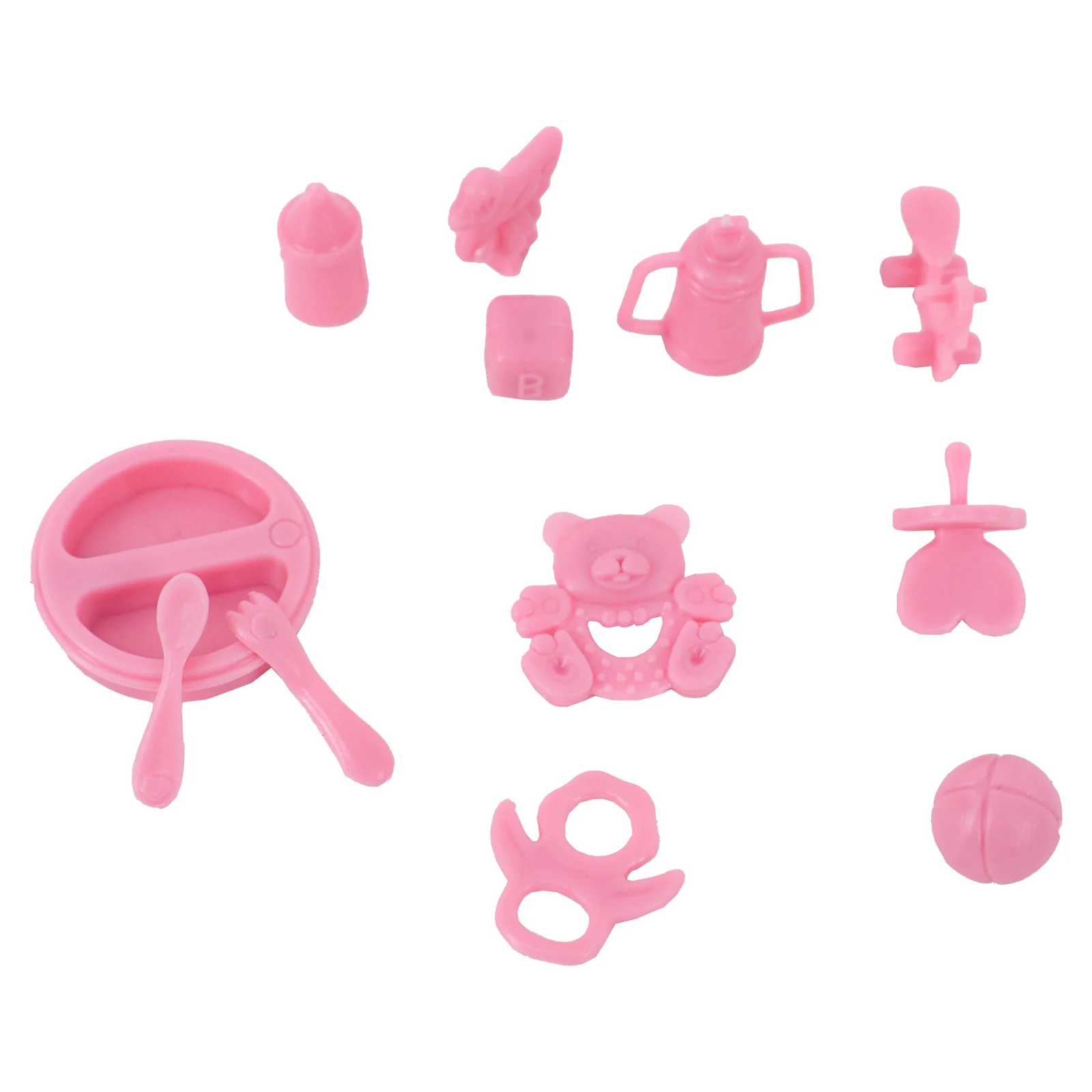 For 17CM Doll Accessories Apron Kitchenware Mini Food Cart Plates For Labubu Doll Cute Mini Pop Accessories,Festival Gifts Toys
