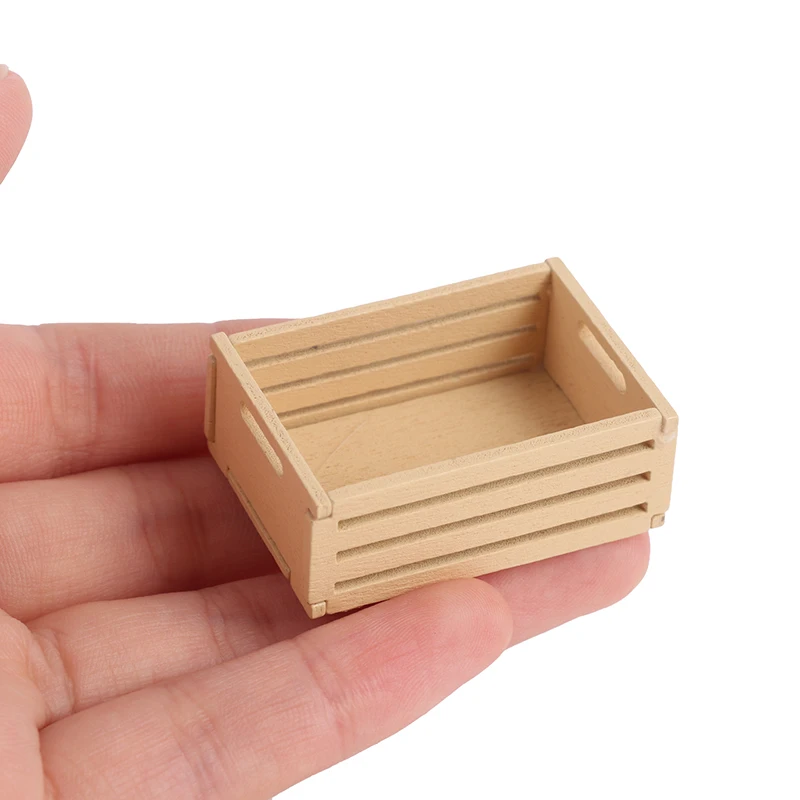 3pcs Dollhouse Miniature Mini Wooden Fruit Frame For 1:12 Dollhouse