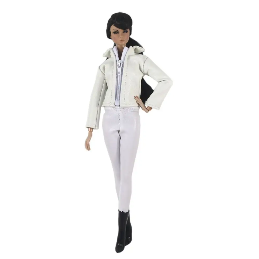 1/6 Doll Fashion Casual Wear Clothes Plush Coat Pants Winter Wear Clothes Skirt Bags Handmade Girl Doll Jacket Set For 29~32cm