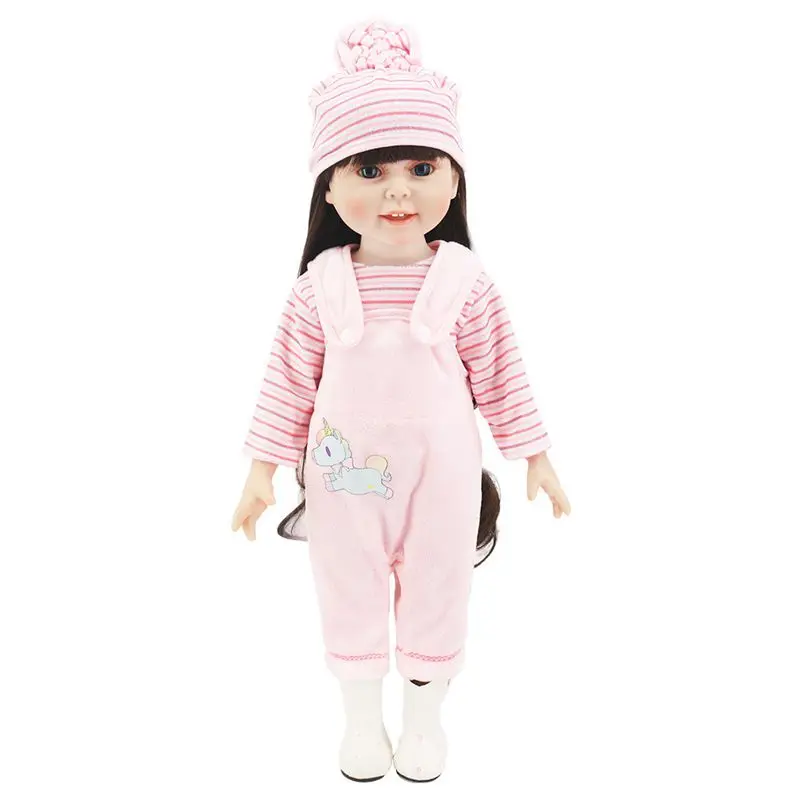 18 Inch Dolls Dress 43CM Baby New Born Doll Christmas Clothing For American Doll Clothes Cute Princess Gauze Skirt Gift For Girl