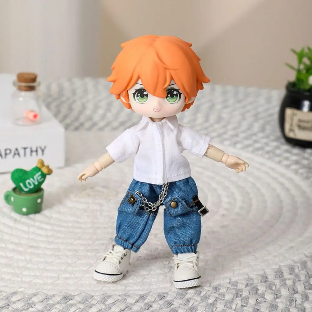 Fashion Shirt Legging For 1/11 ob11 Dolls For 1/12 Bjd Dolls Clothes Doll T-shirt Tops Casual Wear Shirts Doll Clothes Accessory