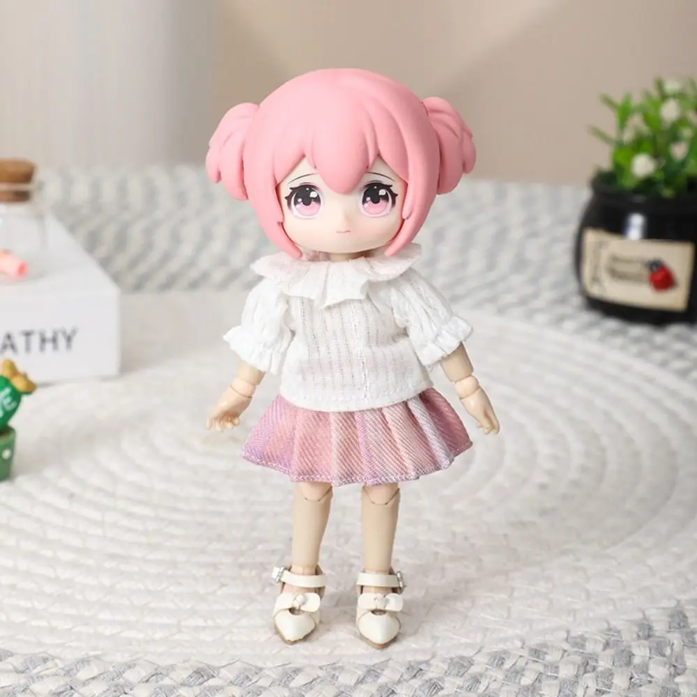 Fashion Shirt Legging For 1/11 ob11 Dolls For 1/12 Bjd Dolls Clothes Doll T-shirt Tops Casual Wear Shirts Doll Clothes Accessory