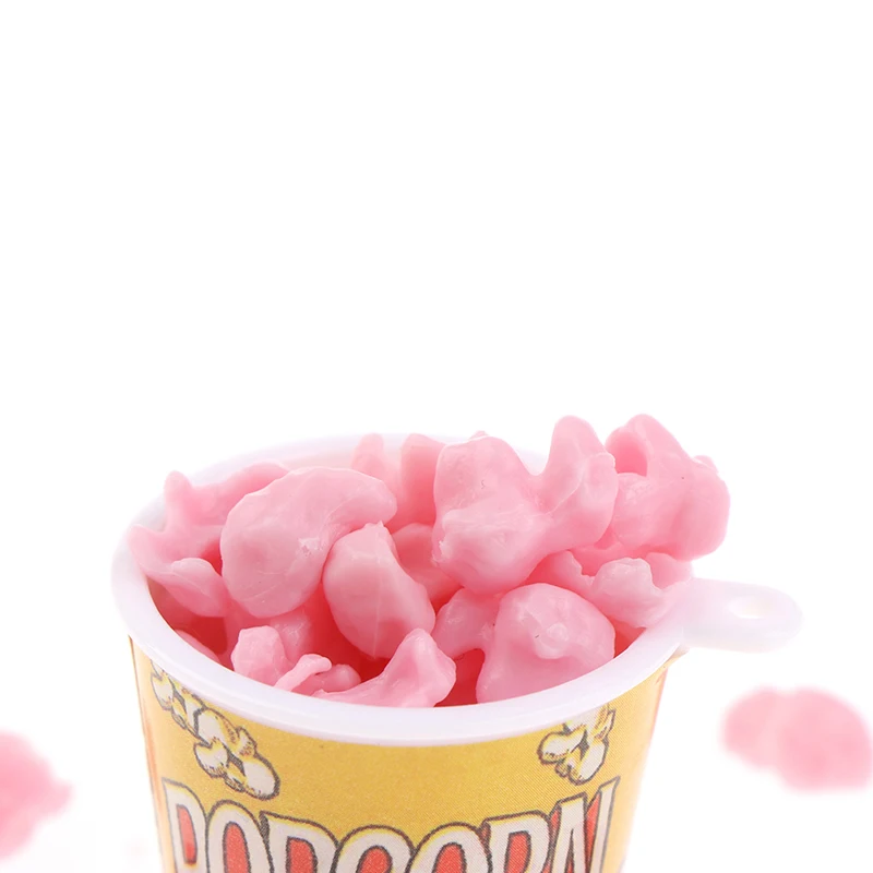 1:12 Dollhouse Miniture Popcorn Bucket Snacks Pretend Food Decoration Prop Toys