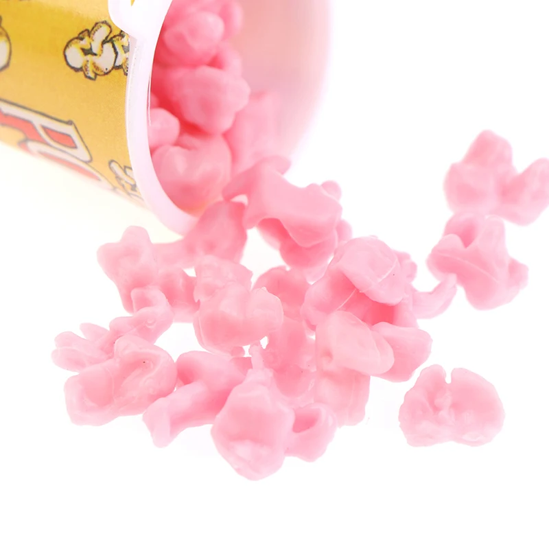 1:12 Dollhouse Miniture Popcorn Bucket Snacks Pretend Food Decoration Prop Toys