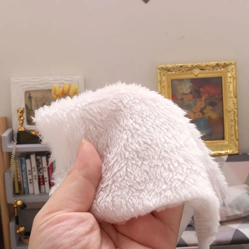 Gift Photo Props Nordic Style Dollhouse Plush Carpet Doll Accessories Miniature Hairy Rug Mini Floor Mat Gift