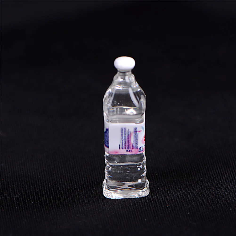 4PCS 1:6 Dollhouse Mineral Water Bottle Miniature Toy Doll Food Kitchen Living Room Accessories Kids Gift Pretend Play Toys