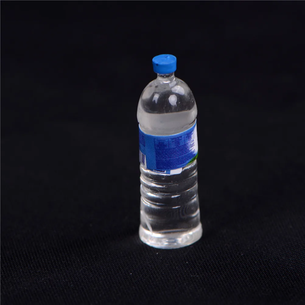 4PCS 1:6 Dollhouse Mineral Water Bottle Miniature Toy Doll Food Kitchen Living Room Accessories Kids Gift Pretend Play Toys