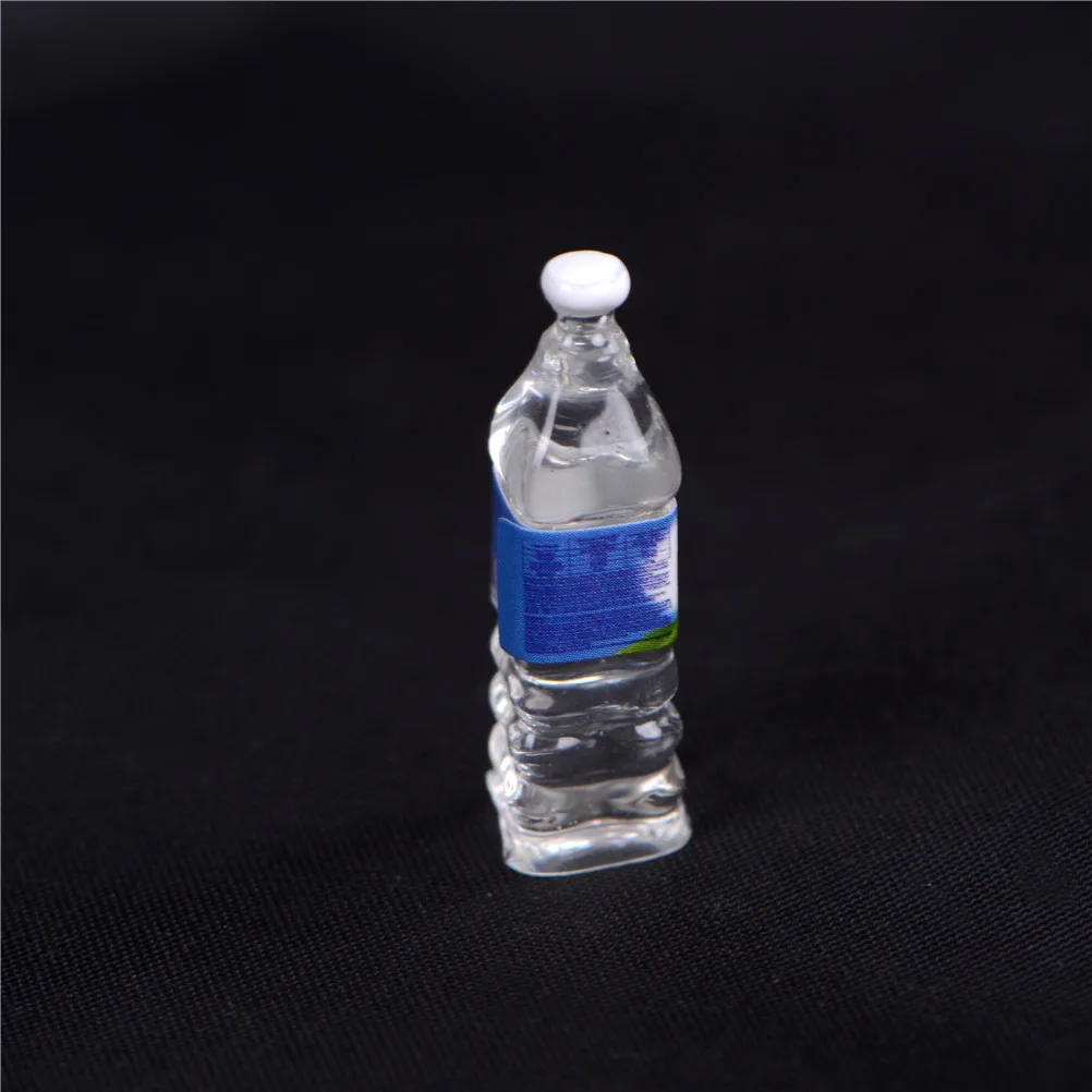 4PCS 1:6 Dollhouse Mineral Water Bottle Miniature Toy Doll Food Kitchen Living Room Accessories Kids Gift Pretend Play Toys