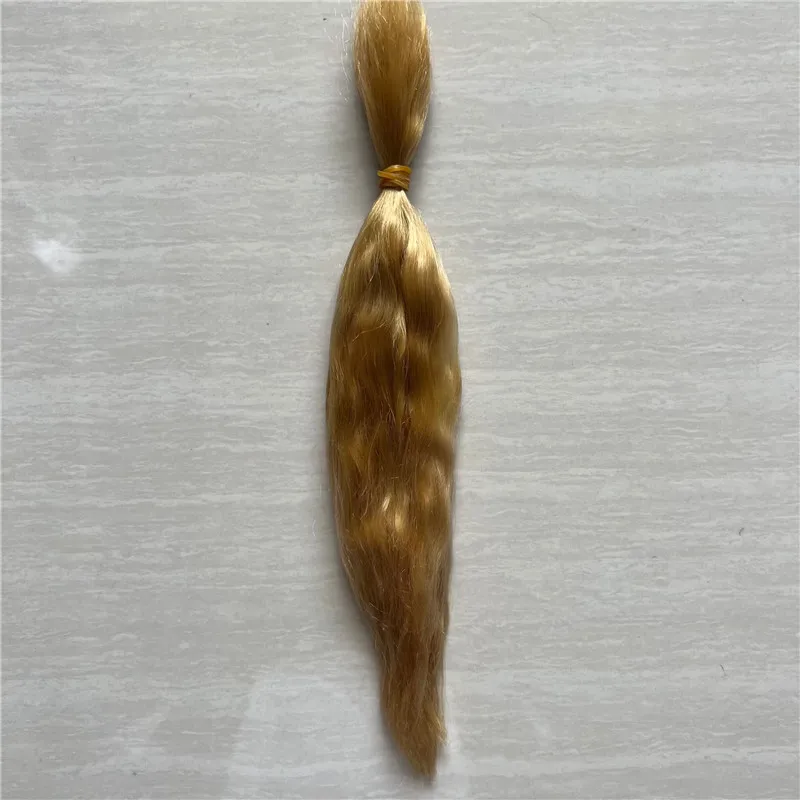 Many Colors Handrooted Reborn Doll Mohair Wig Pink Yellow Brown Colors BJD 1/4 OB11 Dolls Mohair Wigs Hair Accessory
