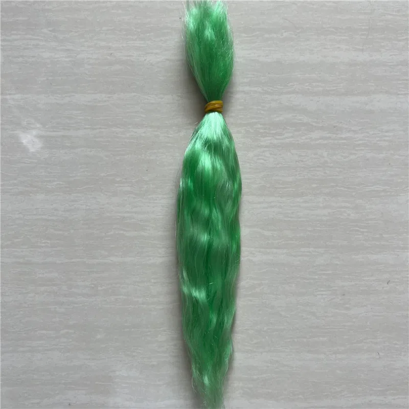 Many Colors Handrooted Reborn Doll Mohair Wig Pink Yellow Brown Colors BJD 1/4 OB11 Dolls Mohair Wigs Hair Accessory