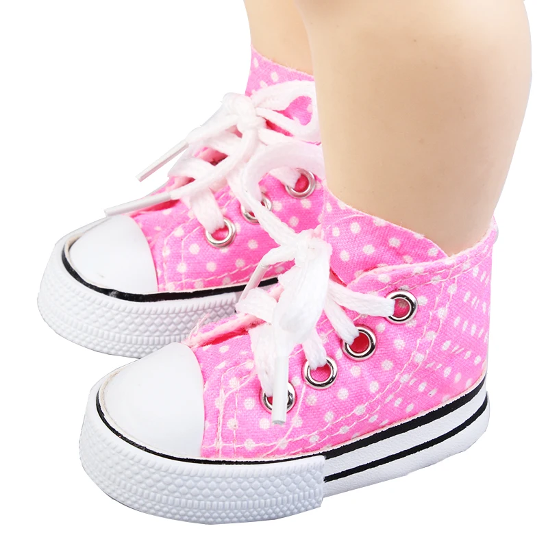 Canvas Doll Shoes For 1/3 BJD Doll Mini 7.5cm High-top Canvas Sneakers For Russian DIY,60cm Barbi Doll Best Gift