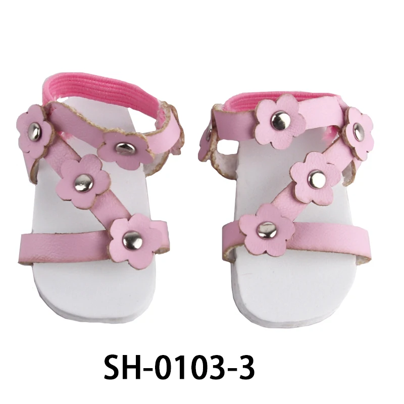 Mini Summer Doll Shoes For Korean，Paola Rhine Doll 5 cm Flower Sandals For American 14 Inch Girl,EXO,Russia,steams Doll Toy Gift