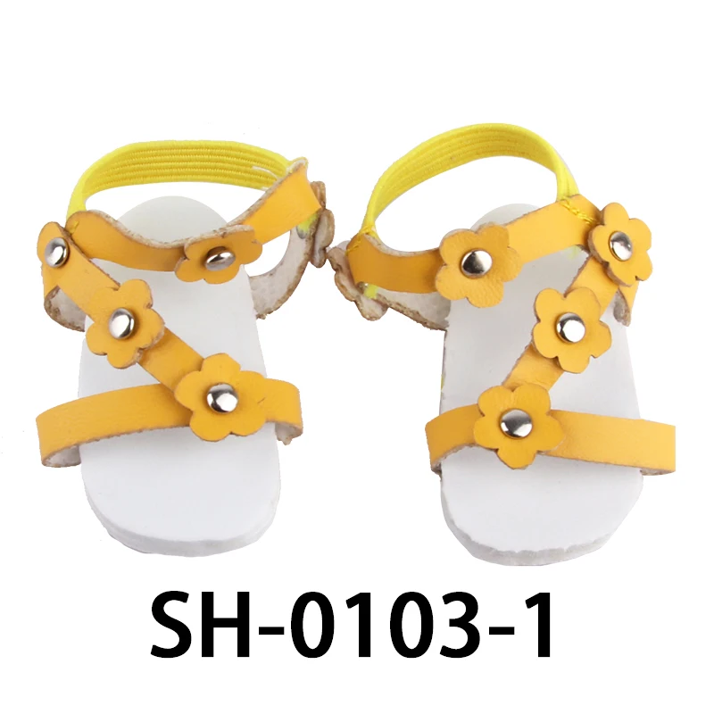 Mini Summer Doll Shoes For Korean，Paola Rhine Doll 5 cm Flower Sandals For American 14 Inch Girl,EXO,Russia,steams Doll Toy Gift