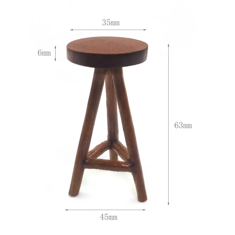 1:12 Scale Dollhouse Bar Counter Scene Model Wood DollHouse Furniture Playing House Miniature Table Chair Dollhouse Accessories