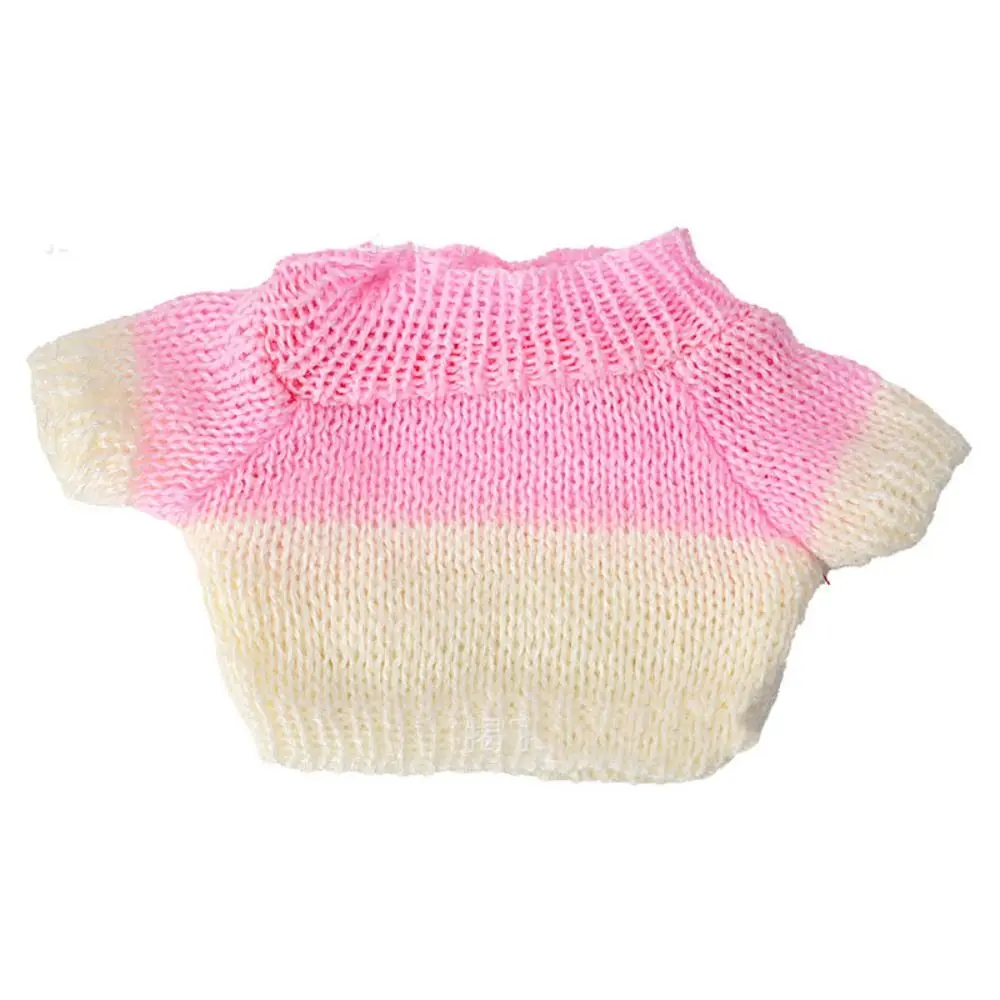 20cm Doll Sweaters Fashion Knitted Coat Winter Warm Tops Sweaters Outfits Kid Gifts Toys DIY Doll Clothes Accessories