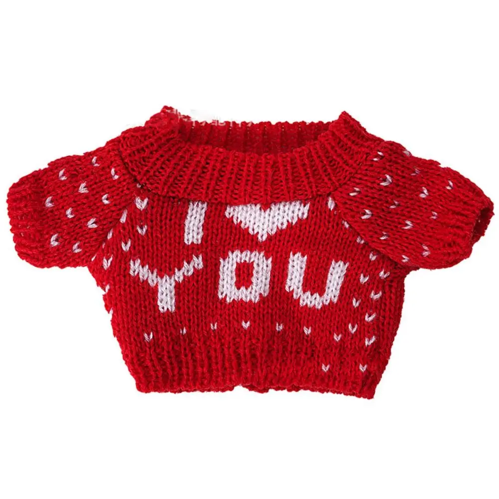 20cm Doll Sweaters Fashion Knitted Coat Winter Warm Tops Sweaters Outfits Kid Gifts Toys DIY Doll Clothes Accessories