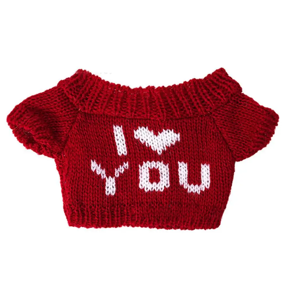 20cm Doll Sweaters Fashion Knitted Coat Winter Warm Tops Sweaters Outfits Kid Gifts Toys DIY Doll Clothes Accessories